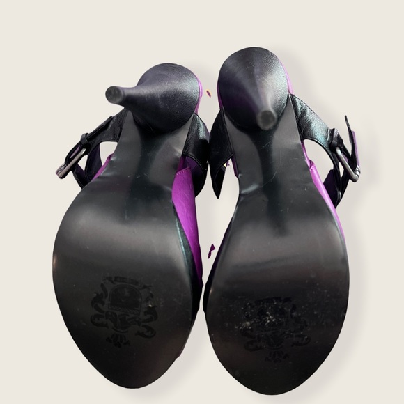 Fergie Mission-Magenta Leather Upper Heels Size 7M - Picture 7 of 7